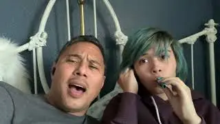 My dad and I being chaotic