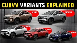 Tata Curvv All Variants Explained | TATA CURVE VARIANTS and Price List #tatacurvv