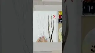 Как нарисовать заснеженное дерево? 