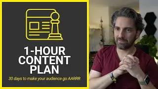 1-Hour Content Plan | 30 days to make your audience go AARRR
