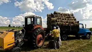 Б Кантат уборка сена 2024 Приехал подписчик помогать