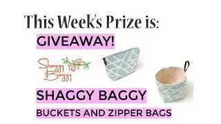 Winners Announced!  Shaggy Baggy Knitting Bags Giveaway