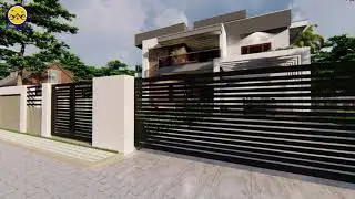 1500Sqft Residential building walkthrough | Sketch up | Lumion render | Duplex Building with Pergola