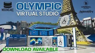 Explore Our Paris Olympics Virtual Studio using Unreal Engine 5 & Aximmetry (Download Available)
