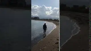 Me walking on the beach