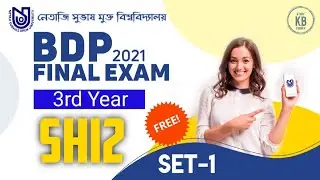 NSOU BDP 3rd Year SHI-2 Final Exam 2021 || Live || NSOU SHI-2 MCQ Question/Answer
