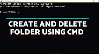 How to create and delete folder using cmd (Command Prompt) || Technical Hassan Ali