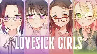 「Nightcore」Lovesick Girls - BLACKPINK | Lyrics switching vocals