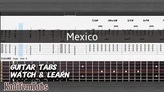 Mexico – Fingerstyle Guitar Tutorial + TABs (James Taylor) | Kadifem Tabs