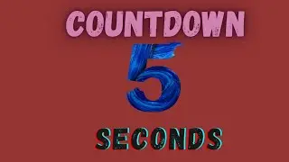 countdown 5 seconds in green screen