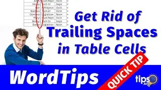 Getting Rid of Trailing Spaces in Table Cells