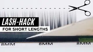 Quick LASH-HACK for ALL Lash Artists | Cutting lashes to get SHORT LENGTHS | Anastasia Lash Expert