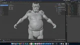 Tried to create a monster in Blender 😅 to use in Unity