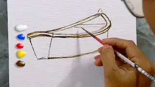 Painting Realistic Boat in Acrylics / Time-lapse / JMLisondra