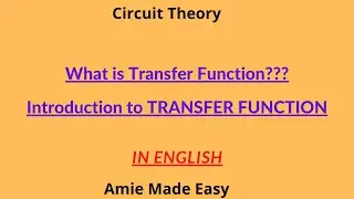 Transfer Function ( Circuit  Theory)