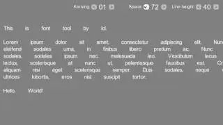 Game Editor font tool by lcl - Sneak peek