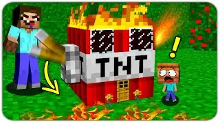 ДОМ ВНУТРИ ТНТ ЭТО ЛОВУШКА ДЛЯ НУБА В МАЙНКРАФТЕ!