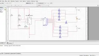 Multisim Traffic Light using 555 timer