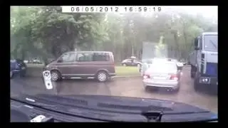 NEW Car and truck accident in Russia on dashcam!