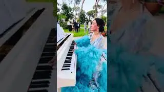 Fairytale Wedding At Al Bustan Hotel- Beit Merry      Welcome drink performance : Guilnar Majdalani