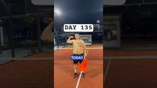 Day 135✅ Padel. Doing this every day until I have a six pack! #weightlossjourney