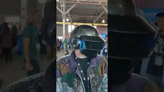 hand made Daft Punk replica helmet at Open Sauce