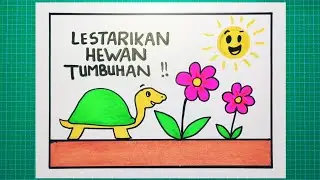 Cara membuat poster hewan dan tumbuhan dengan mudah