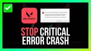 How to Eliminate Valorant Critical Error Crash [Quick Guide]
