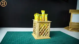 Cara Membuat Pen Pot / Snack Pot dari Pop Stick