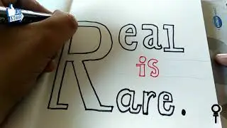 Real is Rare Calligraphy video | How to write in calligraphy | Handlettering