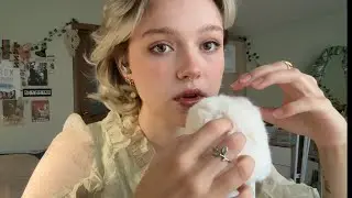 asmr ~ fluffy head massage + tongue clicking ⋆⭒˚.⋆