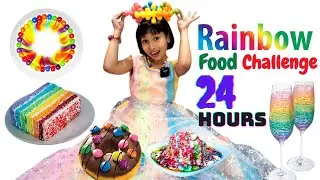 I only ate RAINBOW Food for 24 hours | 