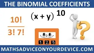 Binomial Coefficient Calculator (Ep.2 of 5)📱www.mathsadviceonyourdevice.com #MathsAdviceOnYourDevice