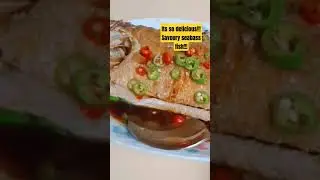 it's so delicious savoury sea bass fish!!! #viral #food #dish #chilli