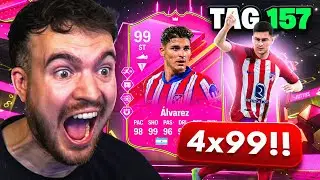 OMG ICH HABE 4x NEUE 99er GEZOGEN! WAS ERREICHT man in EA FC 24 ohne FC POINTS? TAG 157 🥼🧐🧪