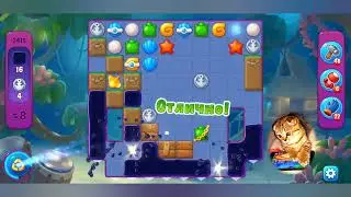 Fishdom 2022, no Boosters,  2415  level  -  прохождение без бустеров,  2415  уровень.