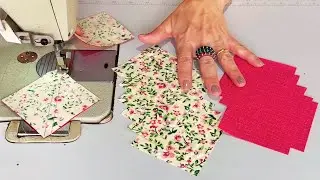 Lindíssimo PATCHWORK com SOBRAS de Tecidos 🤩