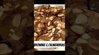 brownie con almendras