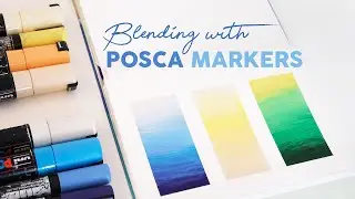 How to Blend a Linear Gradient with Posca Markers | Updated Tutorial 4K
