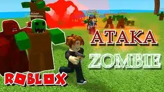 РОБЛОКС УНИЧТОЖАЕМ ЗОМБИКОВ: АТАКА ЗОМБИ игра ROBLOX летсплей #1