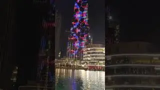 #shorts Iluminacje na Burdż Chalifa w Dubaju