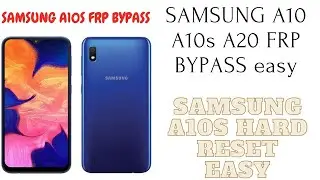 Samsung A10  FRP Bypass / A10s  FRP Bypass Android 10 Without SIM Card  NO SIM App Not installed