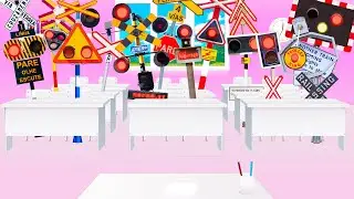 【踏切アニメ】ようこそ！ふみきりカンカン学校へ16😂😂😂Welcome! Railroad crossing School16!!