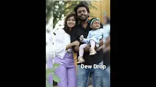 Arjun Ashokan with Wife and Daughter
