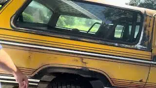 1977 Dodge Ramcharger 4X4 360 V8 sitting 28 years! Walkaround showing body engine underside interior