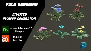 Flower Model Generator - Sidefx Houdini