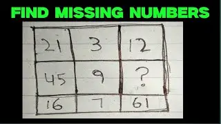Find Missing Number, in Urdu | Missing Number Solution trick | Puzzle Math Question