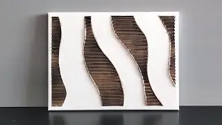 Textured art using wall putty. How to make texture art