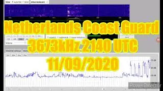 Netherlands Coast Guard 3673kHz 2140 UTC 11/09/2020