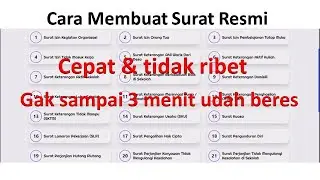 Trik/Cara Cepat Membuat Surat Resmi